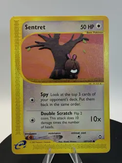 Sentret 107/147 Aquapolis Regular Common 2002 Pokemon Card - Image 3