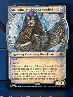 MTG Ixalan Malcolm, Alluring Scoundrel (Showcase) LCI NM - Image 1