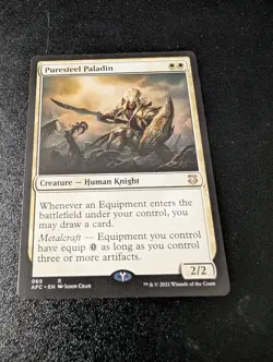 MTG - Puresteel Paladin - Commander: Adventures in the Forgotten Realms - NM, En - Image 1