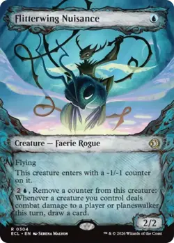 Flitterwing Nuisance - Showcase - Lorwyn Eclipsed #0304 MTG Magic The Gathering - Image 1