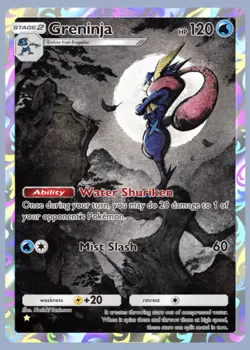 X2 Greninja Full Art Deluxe Pack ex Pokemon TCG Pocket 1 Star ⭐ (English) - Image 1