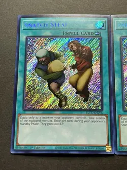 3x Snatch Steal | Secret Rares | BLTR-EN096 | NM | 1st Editions | YuGiOh! - Image 4