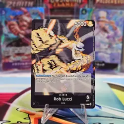 Rob Lucci OP07-079 Leader English 500 Years Future One Piece TCG Card Game NM - Image 1