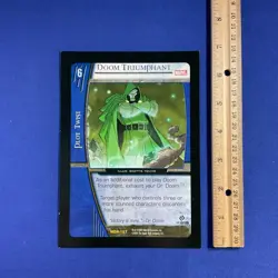 Vs System DOCTOR DOOM Triumphant JUMBO Promo Marvel Trading Card Game TCG 2004 - Image 2