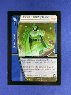 Vs System DOCTOR DOOM Triumphant JUMBO Promo Marvel Trading Card Game TCG 2004 - Image 4