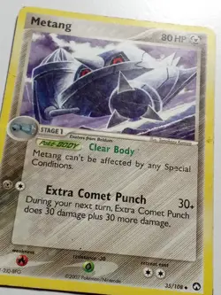 Metang 35/108 HP - 2007 EX Power Keepers Pokemon Card - Tomokazu Komiya Art - Image 2