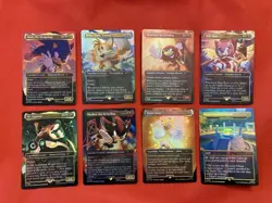 Magic Secret Lair - Sonic Friends And Foes Foil Set - OPENED with bonus card - Image 1