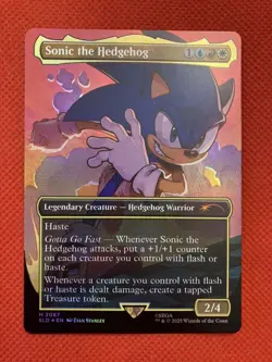 Magic Secret Lair - Sonic Friends And Foes Foil Set - OPENED with bonus card - Image 3