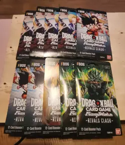10 Dragon Ball Super Card Game Fusion World - Rivals Clash Sleeved Booster Pack - Image 1