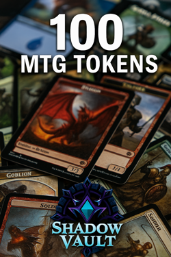 100 MTG Tokens - Magic: The Gathering Bulk Token Pack - 100 Mixed Tokens - NM - Image 1