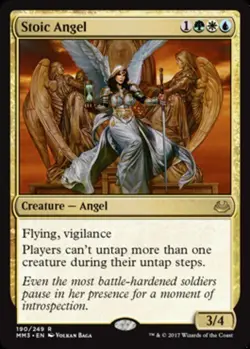 1x Stoic Angel - Foil Light Play MTG Magic - Kid Icarus - - Image 1