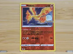 Moltres 012/078 Pokemon GO Reverse Holo - NM/LP - Image 1