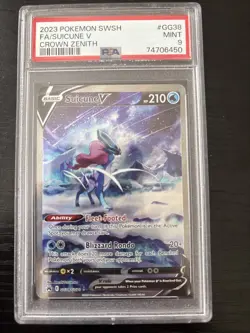 Suicune V Crown Zenith Pokemon Sword And Shield Crown Zenith GG38/GG70 PSA 9 - Image 2