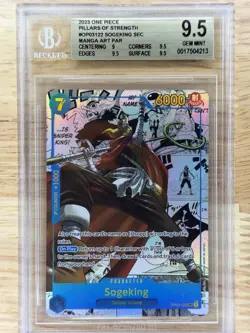 One Piece Pillars of Strength Sogeking Manga OP03-122 PRB01 BGS 9.5 ENG - Image 1