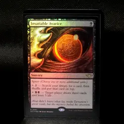 Insatiable Avarice FOIL Thunder Junction OTJ MTG Rare Unplayed - Image 1