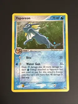 Pokemon Vaporeon POP Series 3 Eeveelution 6/17 Holo Rare Promo Foil 2006 NM - Image 1