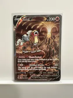 Entei v Crown Zenith Galarian Gallery Holo Ultra Rare Pokemon TCG - Image 1