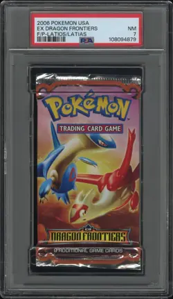 Pokemon 2006 EX Dragon Frontiers Foil Pack Booster Latios/Latias PSA 7 - NM - Image 1