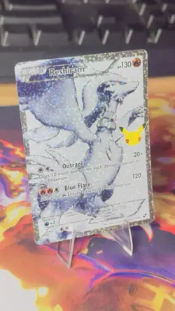 Pokemon TCG Reshiram Full Art Holo 25th Anniversary Celebrations 113/114 - Image 2