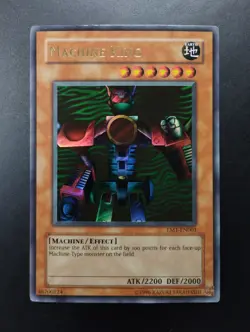 YUGIOH 2004 | 3 X MACHINE KING | EM1-EN001 | PROMO | ULTRA RARE | EXCELLENT - VG - Image 1