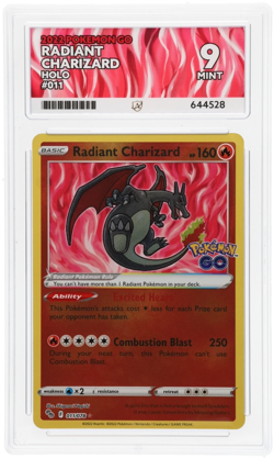 Pokemon TCG Radiant Charizard 011/078 Pokemon Go Rare Holo Card, ACE 9 🔥 - Image 1