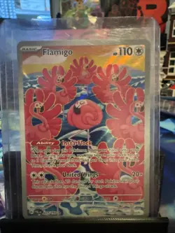 Pokemon Paldea Evolved Flamingo Illustration Rare Holo Card 227/193 TCG - Image 1