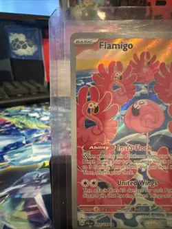 Pokemon Paldea Evolved Flamingo Illustration Rare Holo Card 227/193 TCG - Image 3