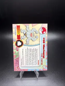 Pokemon Topps Holo #68 Machamp TV Animation Edition Red Logo Card - Image 2