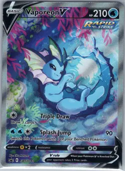 Vaporeon V SWSH181 SWSH: Sword & Shield Promo Cards - Pokemon Card - NM - Image 1