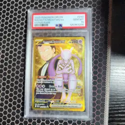 PSA10 - Team Rocket's Mewtwo ex 240/192 HyperRare - Pokemon Destined Rivals SV10 - Image 2
