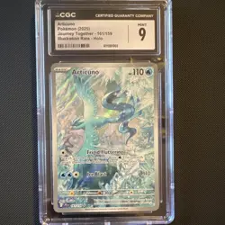 Pokemon Articuno 161/159 Sv09 Journey Together Illustration Rare Holo CGC 9 2025 - Image 1