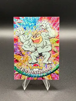 🔥MACHAMP Sparkle Holo Rare #68 2000 Pokemon Topps Chrome TV Series 1 LP - Image 1