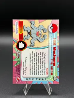 🔥MACHAMP Sparkle Holo Rare #68 2000 Pokemon Topps Chrome TV Series 1 LP - Image 2