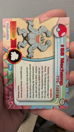 Machamp Foil #68 Pokemon 1999 Topps Tv - Image 2