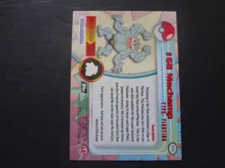 1999 Topps Pokemon Rainbow Foil #68 Machamp Holo Black Logo 1st Edition - Image 2