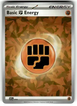 Pokemon SVE: Scarlet & Violet Energies Basic Fighting Energy (Cracked Ice Holo) - Image 1