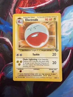Electrode 18/64, Jungle Set, Pokemon TCG, WOTC, Vintage 1999, Non Holo Rare, MP - Image 4