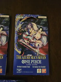 Lot Of 3 One Piece TCG The Azure Sea's Seven Sleeved Booster OP-14 EB04 English - Image 2