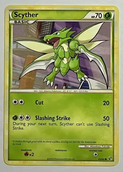 Scyther 65/90 (LP) Common HeartGold SoulSilver: Undaunted 2010 Pokemon Card - Image 1