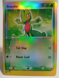 Pokemon Collectible Cards, Treecko, Rev Holo, 76/109, Ruby & Sapphire, 2003 - Image 1