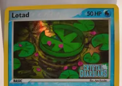 Pokemon Collectible Cards, Lotad, Holo Stamp, 55/100, Crystal Guardian, 2006 - Image 3