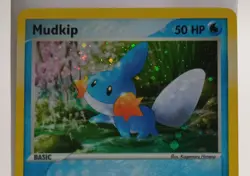 Pokemon Collectible Cards, Mudkip, Holo, 018, Black Star Promo, 2004 - Image 3