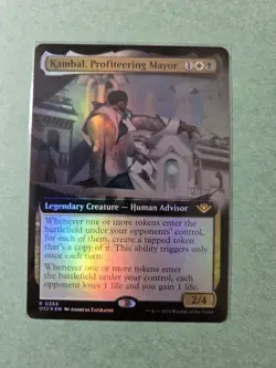 Kambal, Profiteering Mayor - Foil Extended Art - NM - OTJ - MTG - Image 1
