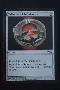 Magic The Gathering MTG TALISMAN OF INDULGENCE Mirrodin LP Lightly Played - Image 1