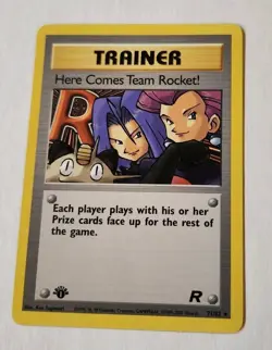 Pokemon Team Rocket Here Comes Team Rocket! 1st Edition Non-holo Rare 71/82 - Image 1