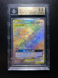Pokemon Moltres Zapdos Articuno GX 69/68 Hidden Fates SR Holo Pokemon BGS 9.5 - Image 1