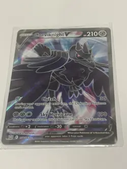 Pokemon Corviknight v Full Art Holo Card 156/163 Battle Styles UR Pack Fresh NM! - Image 3