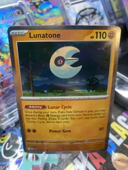 Lunatone - 074/132 - Holo Rare - Pokemon Mega Evolution *NM* - Image 1
