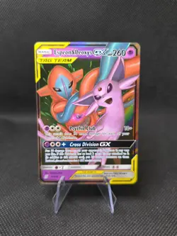 Espeon & Deoxys GX Tag Team Unified Minds 72/236 Pokemon - Image 1