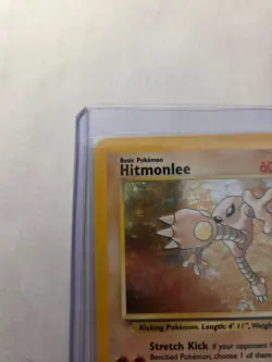 Hitmonlee 7/62 WOTC Fossil Set Holo Rare Pokemon Card LP-NM - Image 2